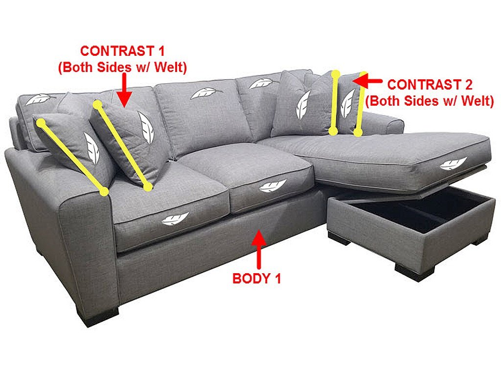 Sofa Chaise w/ Storage