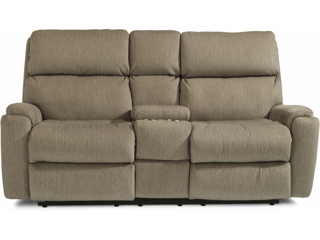 Power Reclining Loveseat With Console