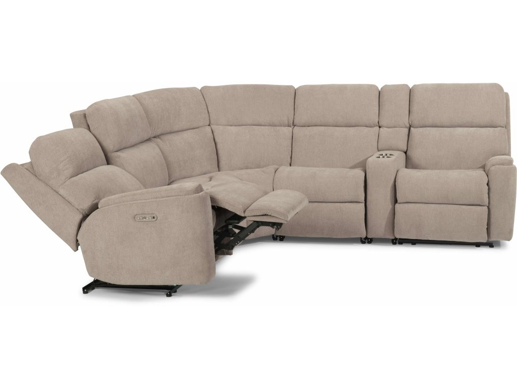 Power Reclining Sectional With Power Headrests