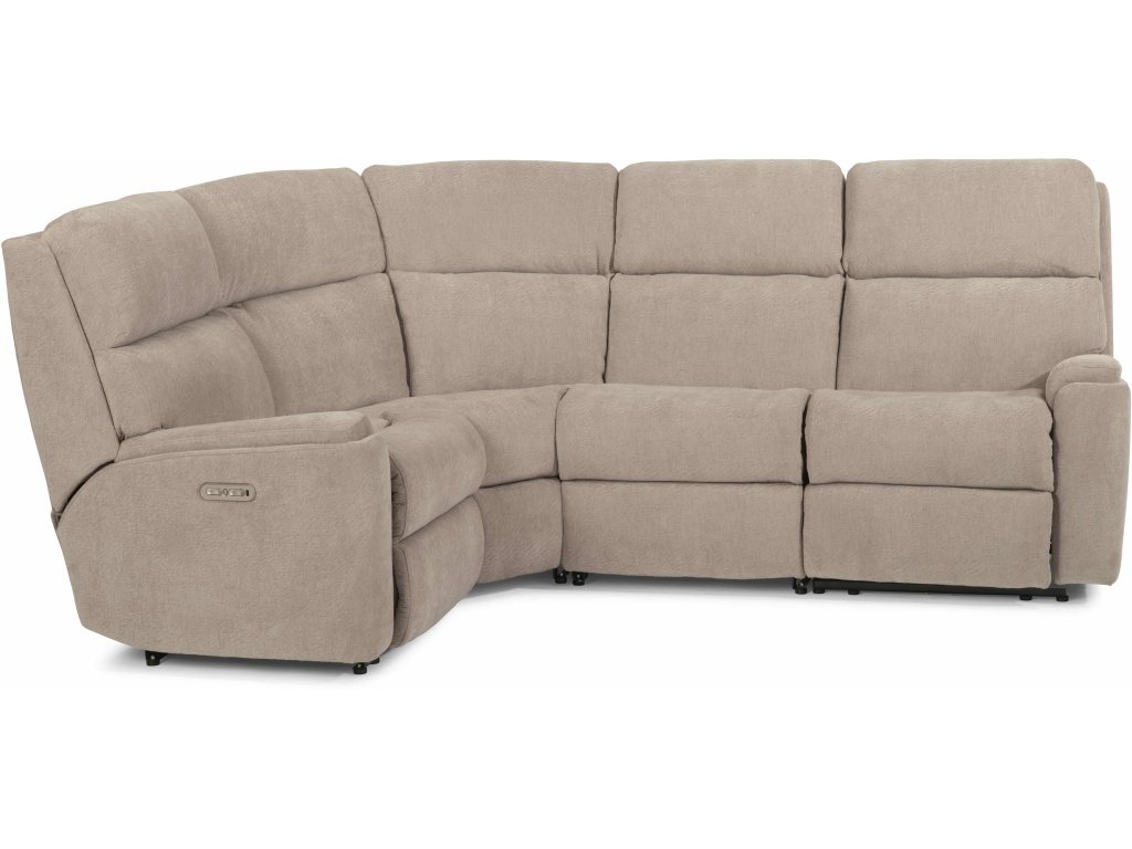 Power Reclining Sectional With Power Headrests