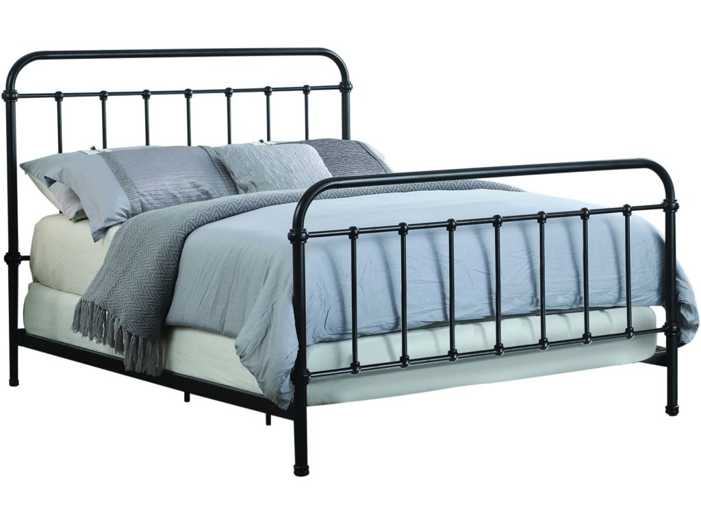 Livingston Full Panel Metal Bed Dark Bronze