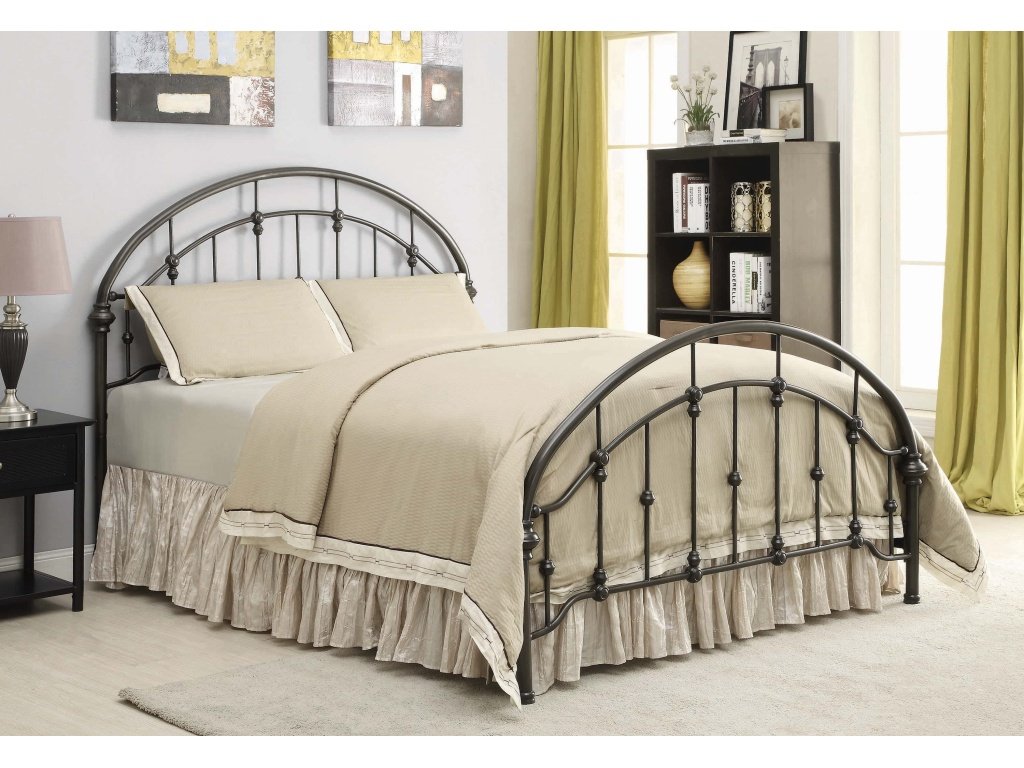 Rowan Queen Bed Dark Bronze