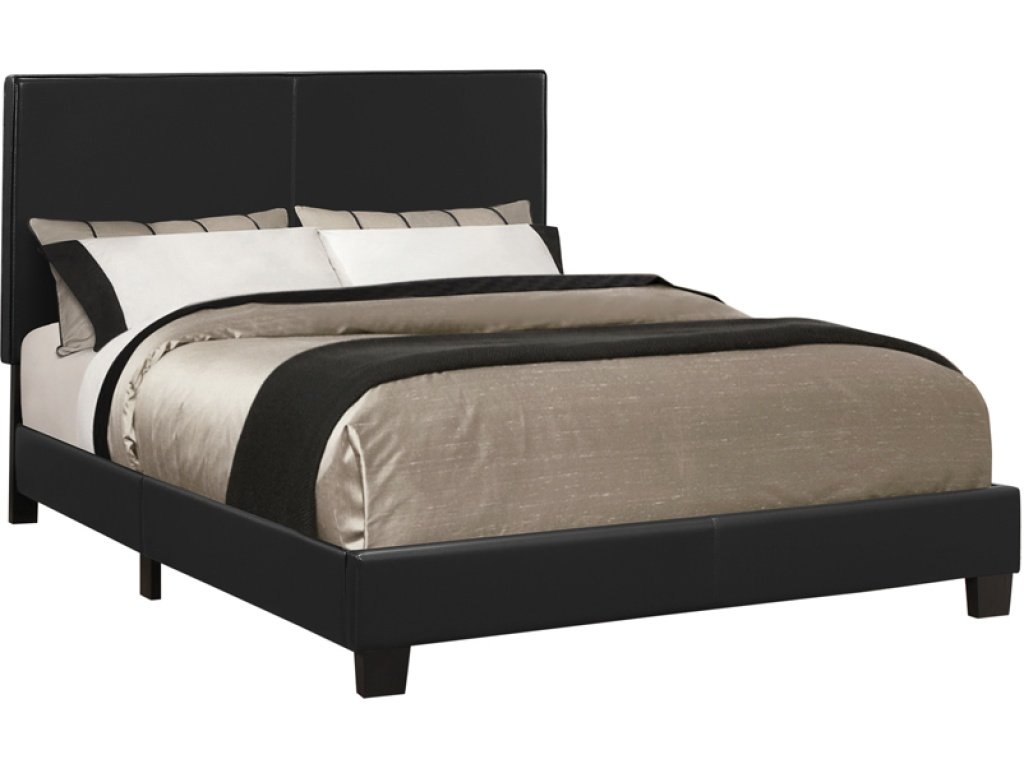 Mauve Full Upholstered Bed Black