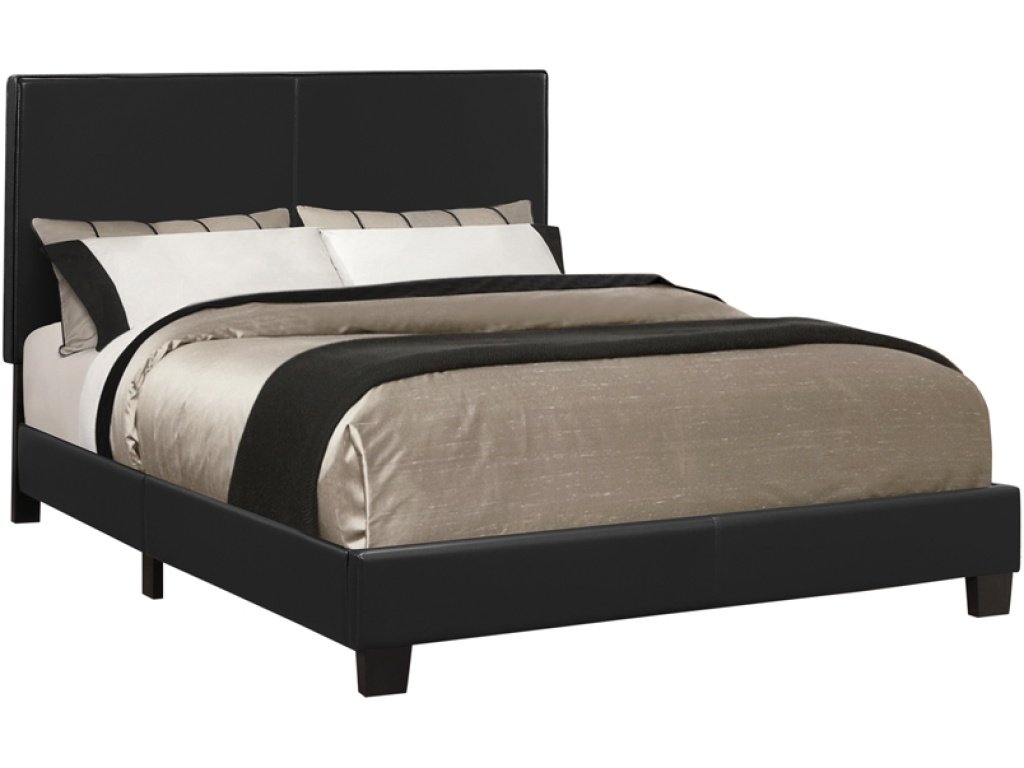 Mauve Twin Upholstered Bed Black