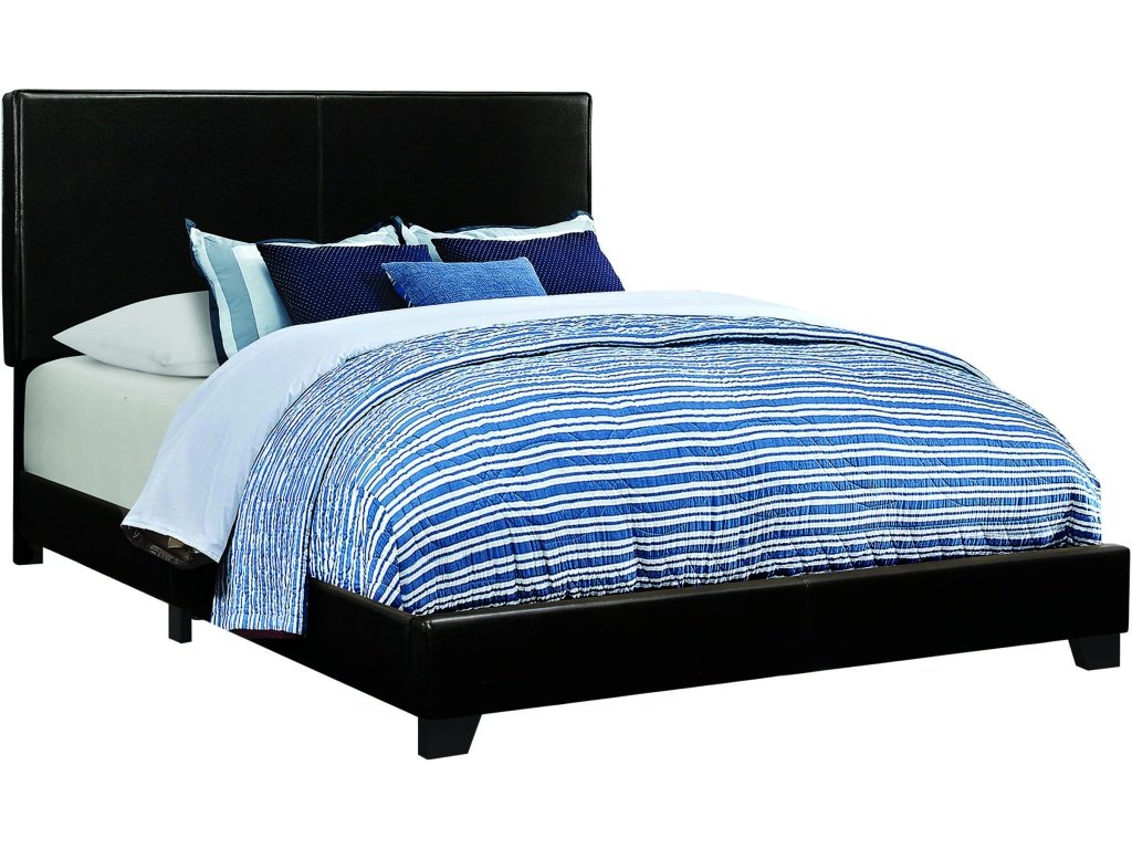 Dorian Upholstered Full Bed Black