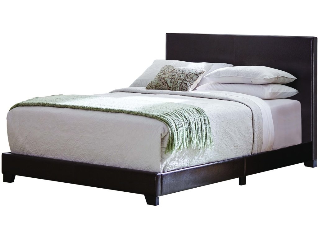 Dorian Upholstered Queen Bed Brown