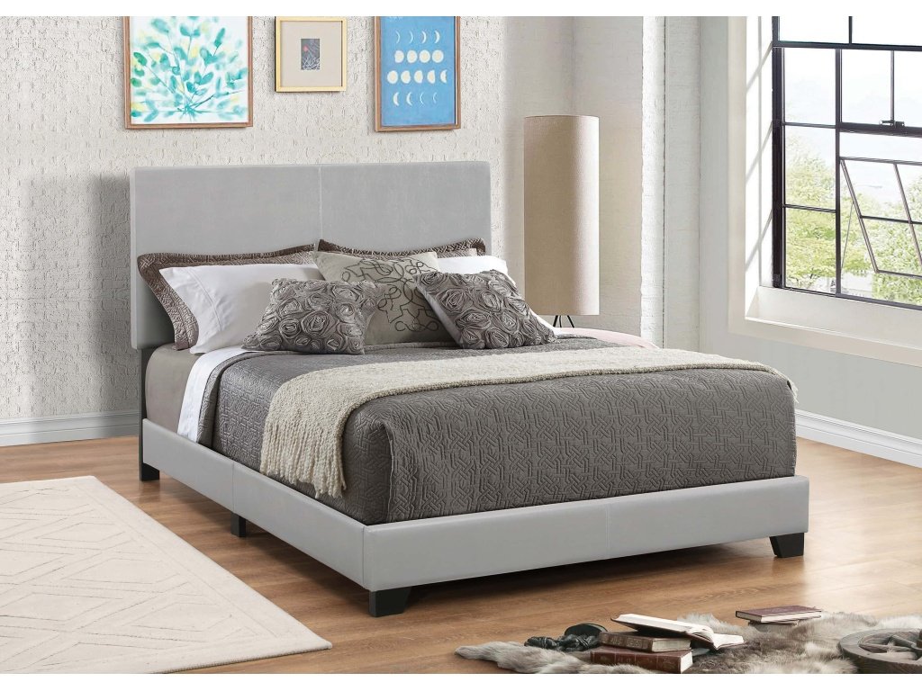 Dorian Upholstered Full Bed Grey