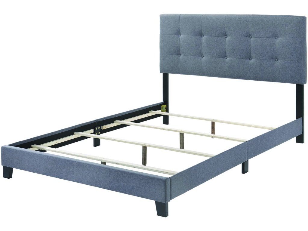 Mapes Tufted Upholstered Full Bed Grey