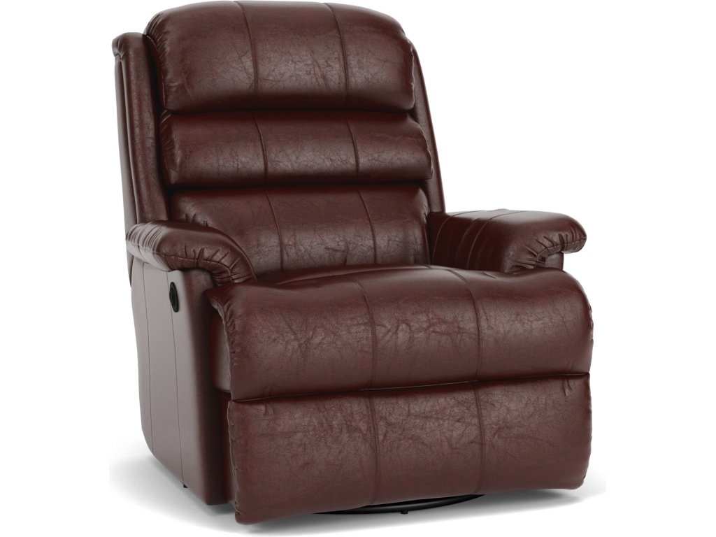 Yukon Leather Swivel Gliding Recliner