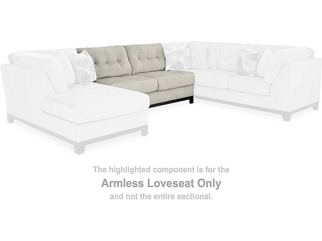 Maxon Place Armless Loveseat