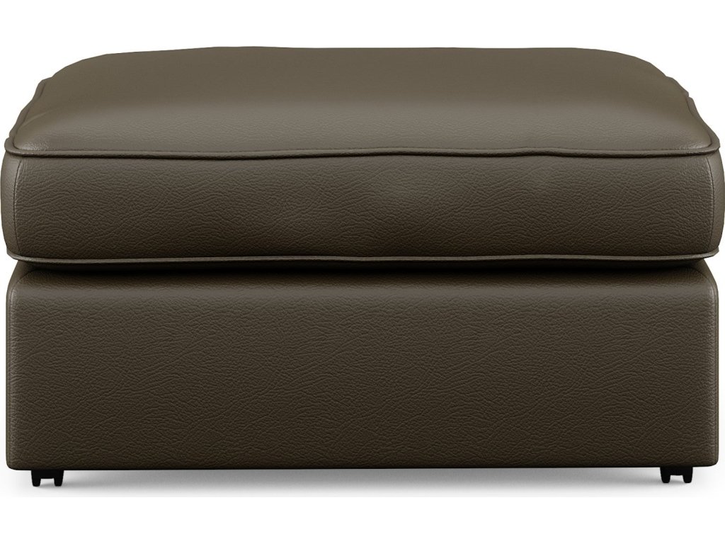 Vail Leather Ottoman