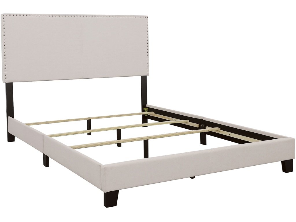 Boyd Upholstered Full Panel Bed Ivory