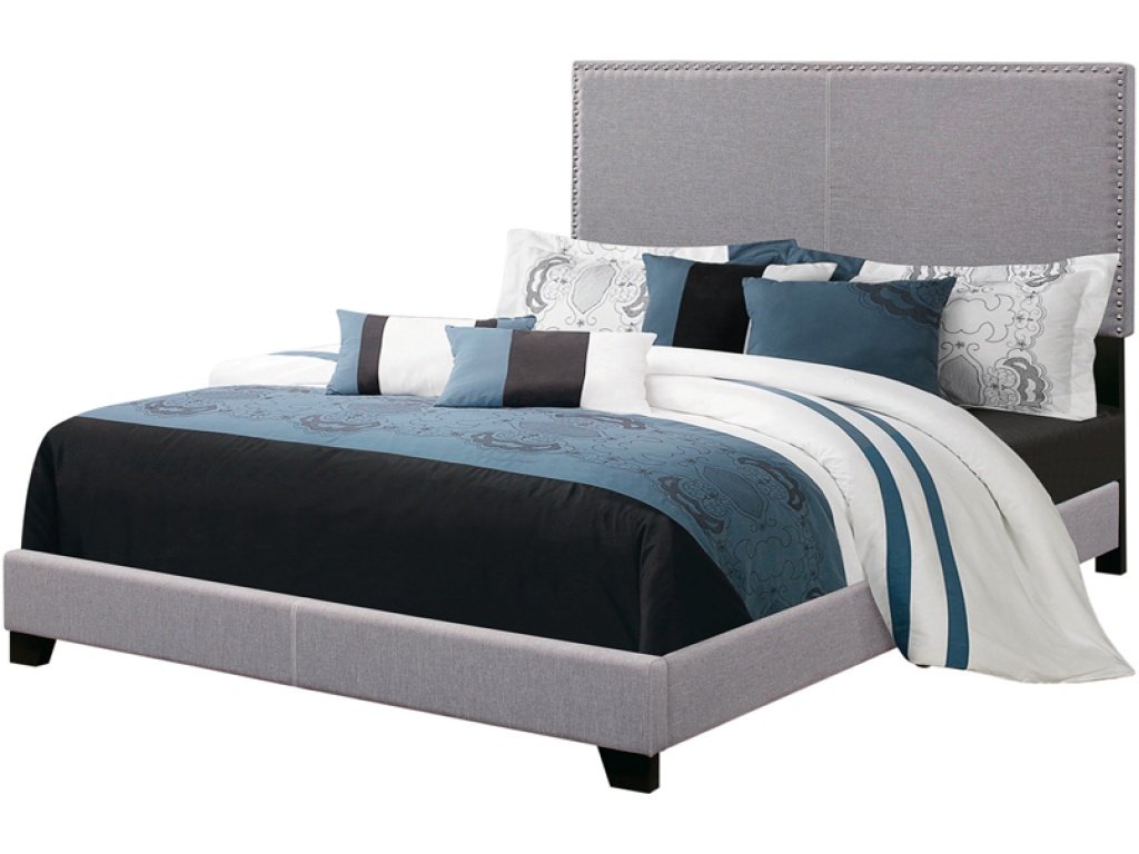 Boyd Upholstered Full Panel Bed Grey