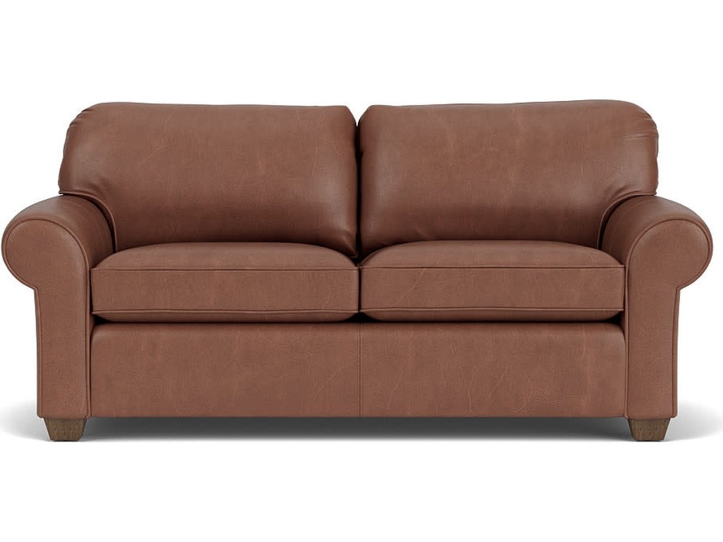 Thornton Leather Two-Cushion Sofa