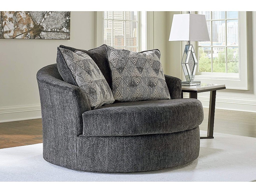 Biddeford Oversized Swivel Accent Chair