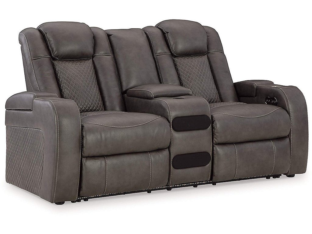 Fyne-Dyme Power Reclining Loveseat with Console