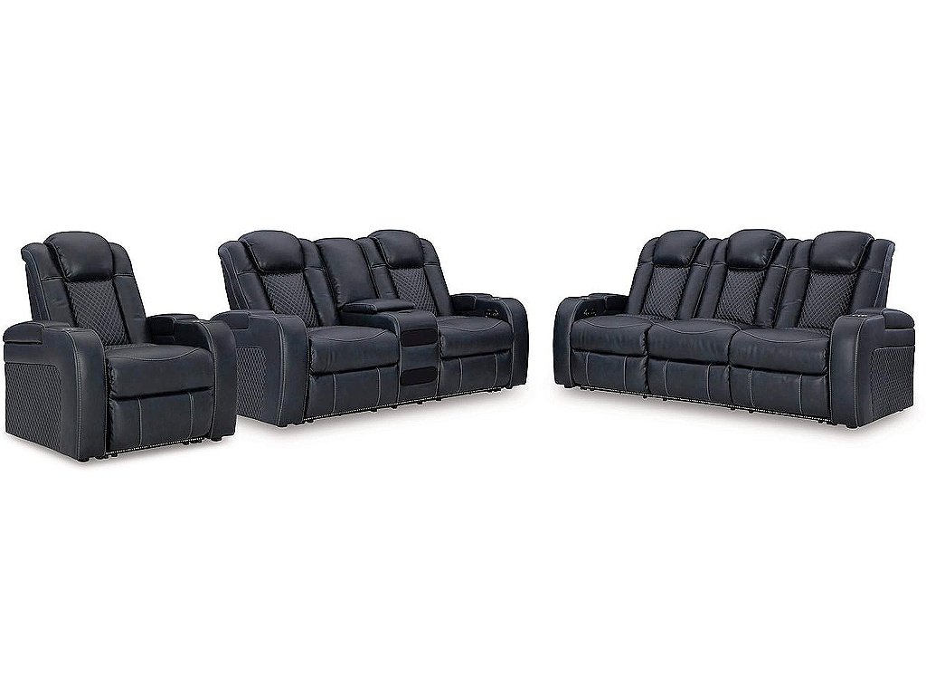 Fyne-Dyme Power Reclining Sofa, Loveseat and Recliner