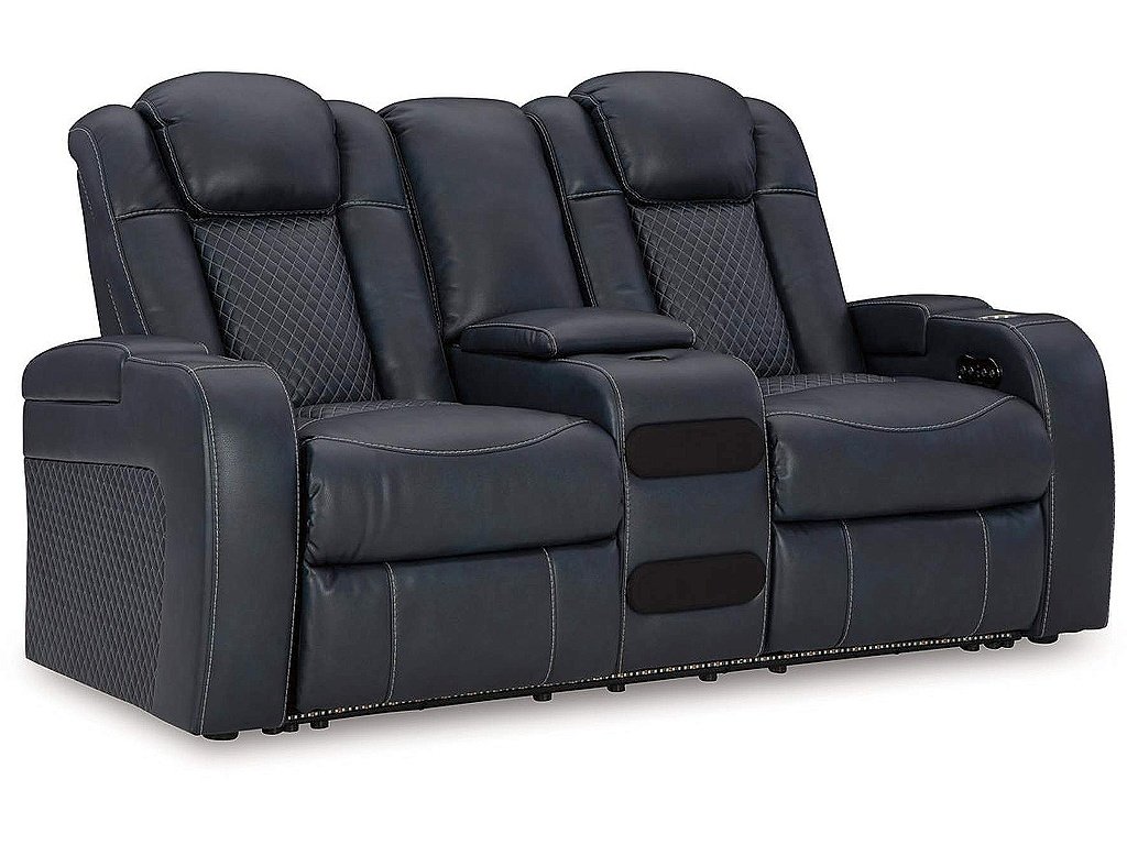 Fyne-Dyme Power Reclining Loveseat with Console