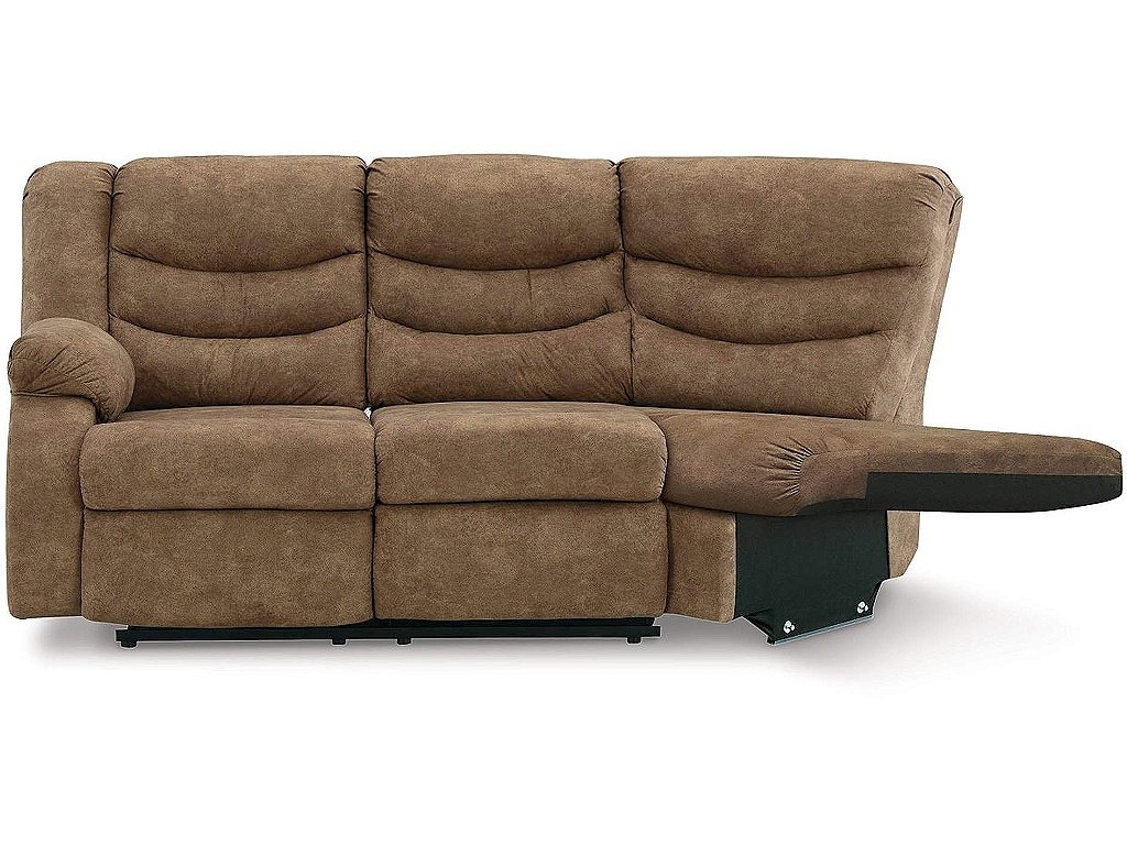 Partymate Left-Arm Facing Reclining Loveseat with Half Wedge