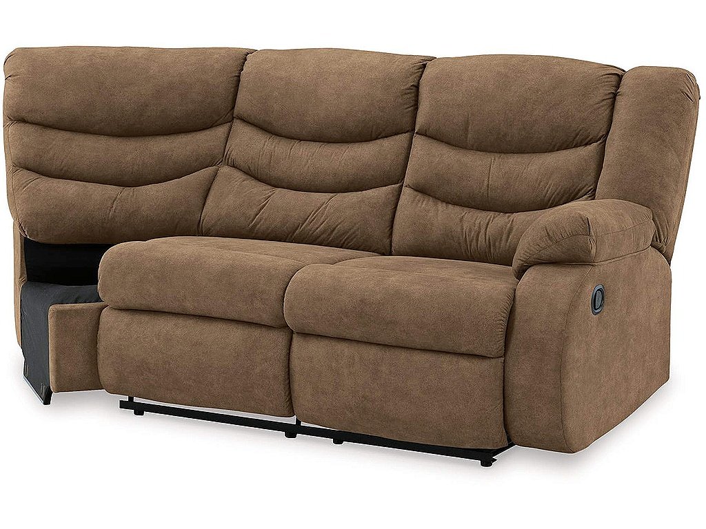 Partymate Right-Arm Facing Reclining Loveseat with Half Wedge