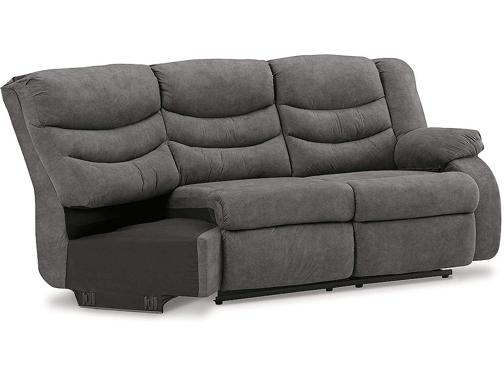 Partymate Right-Arm Facing Reclining Loveseat with Half Wedge