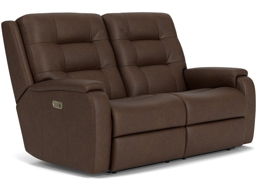 Power Reclining Loveseat With Power Headrests And Lumbar