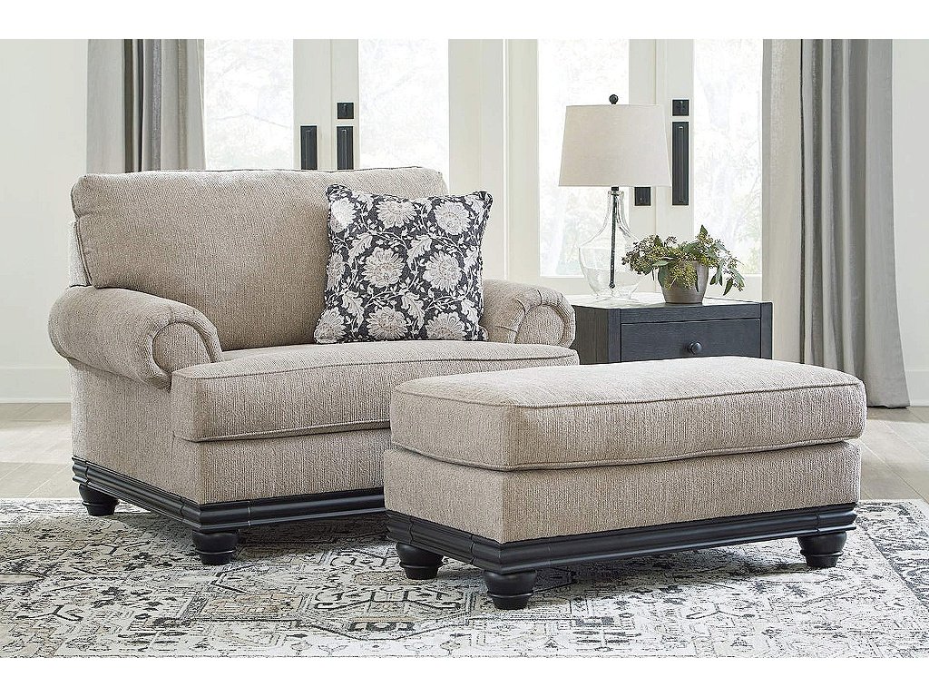 Elbiani Oversized Chair and Ottoman