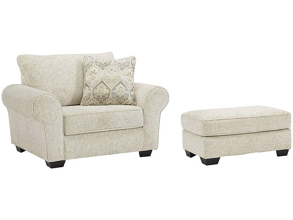 Haisley Oversized Chair and Ottoman