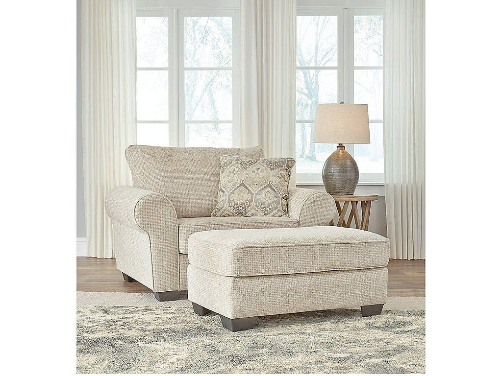 Haisley Oversized Chair and Ottoman