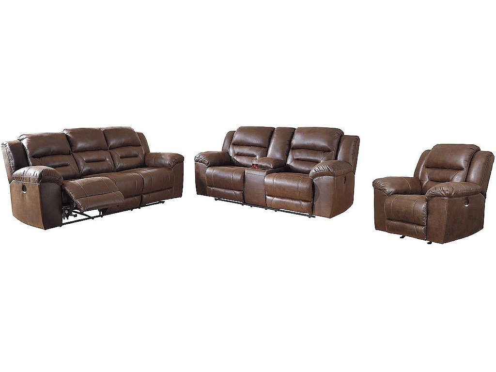 Stoneland Power Reclining Sofa, Loveseat and Recliner