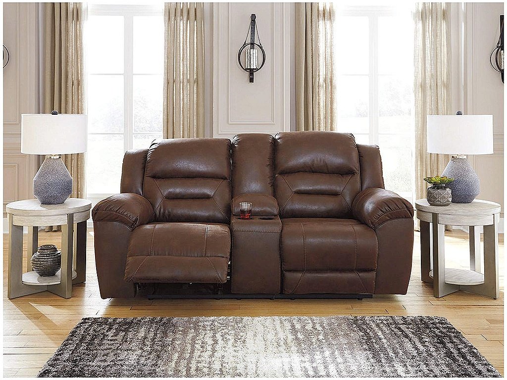 Stoneland Reclining Loveseat with Console