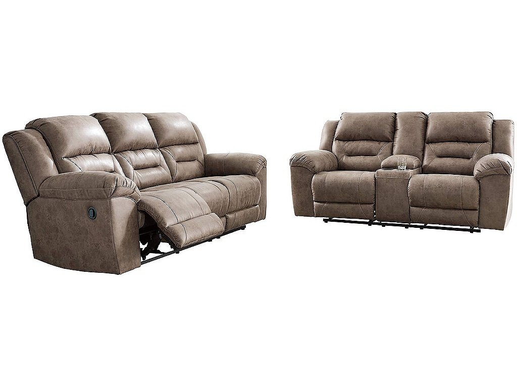 Stoneland Reclining Sofa and Loveseat