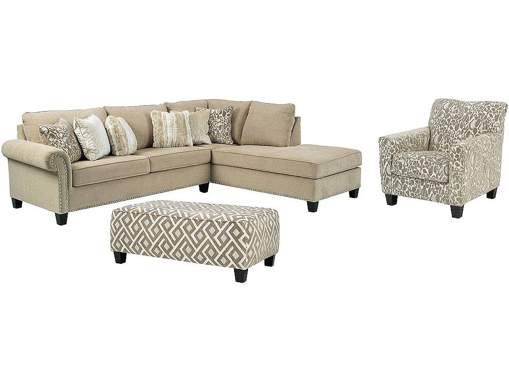 Dovemont 2-Piece Sectional with Chair and Ottoman