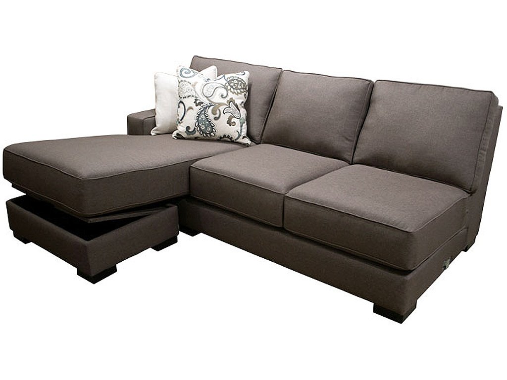 LSF 1 Arm Sofa Chaise w/ Stor.