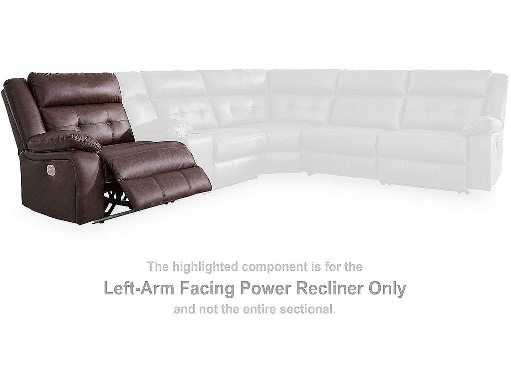 Punch Up Left-Arm Facing Power Recliner