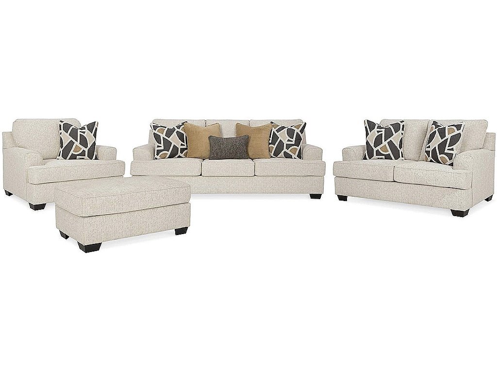 Heartcort Sofa, Loveseat, Oversized Chair and Ottoman