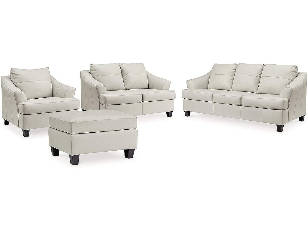 Genoa Queen Sofa Sleeper, Loveseat, Oversized Chair and Ottoman