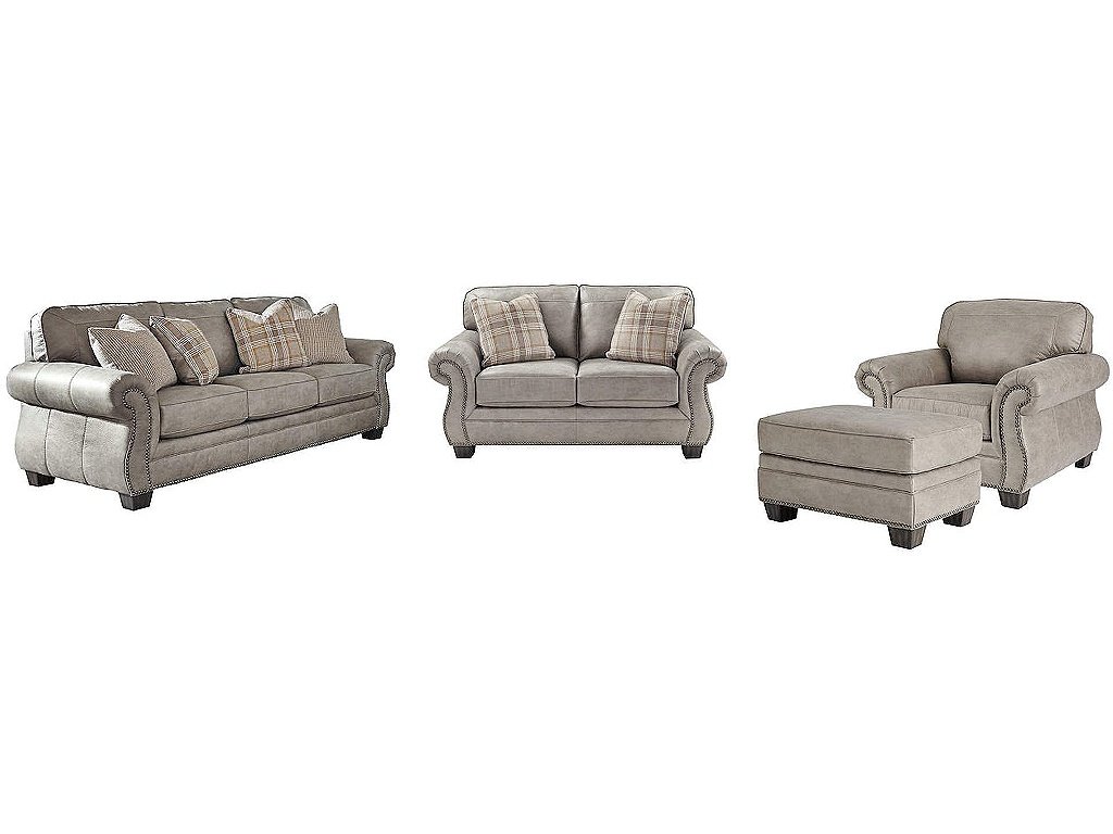 Olsberg Sofa and Loveseat with Chair and Ottoman