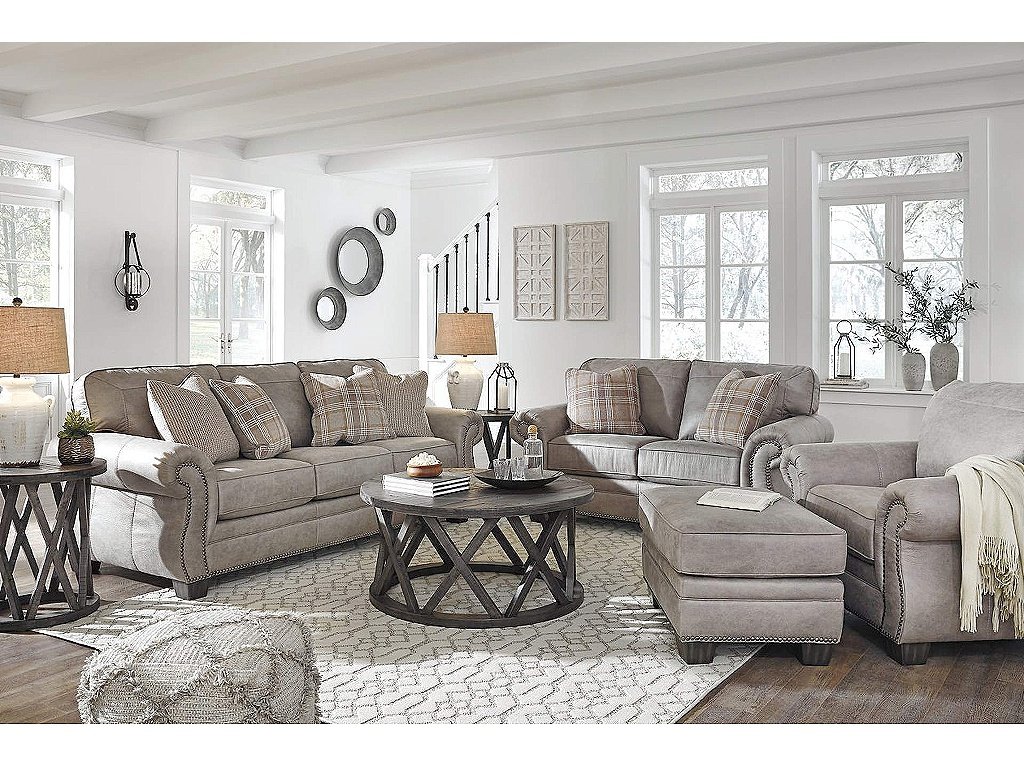 Olsberg Sofa and Loveseat with Chair and Ottoman