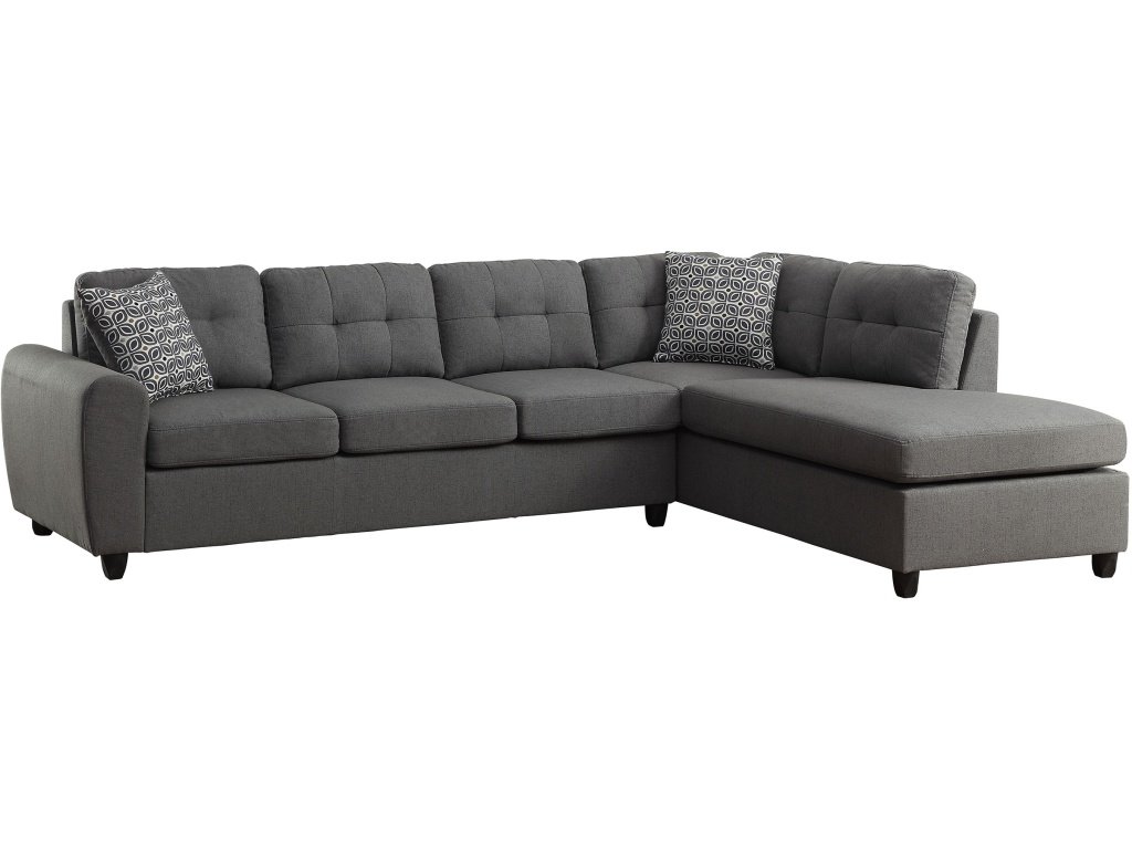 Stonenesse Tufted Sectional Grey