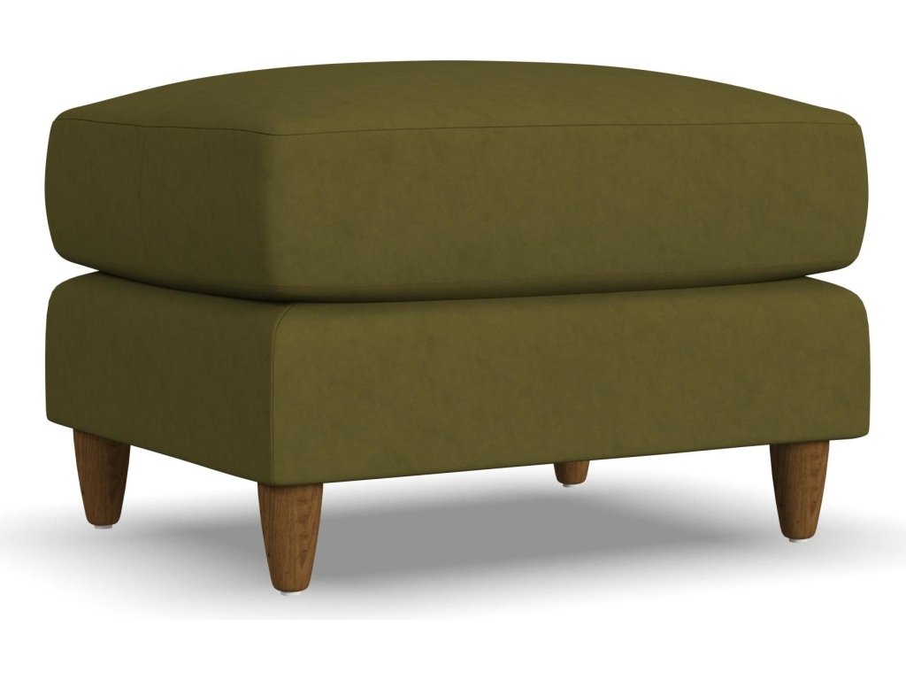 Fern Fabric Ottoman