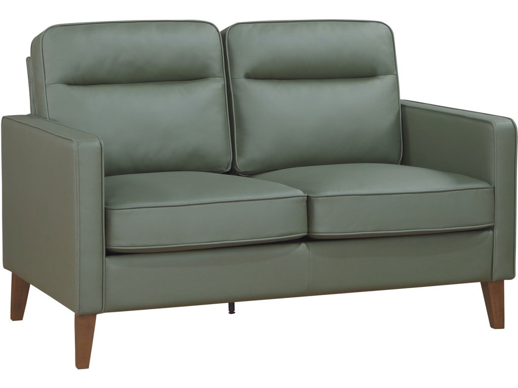 Jonah Upholstered Track Arm Loveseat Green