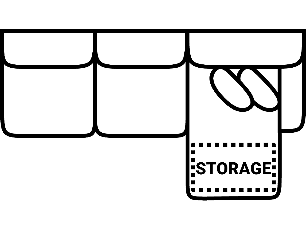 RSF 1 Arm Sofa Chse w/ Stor.