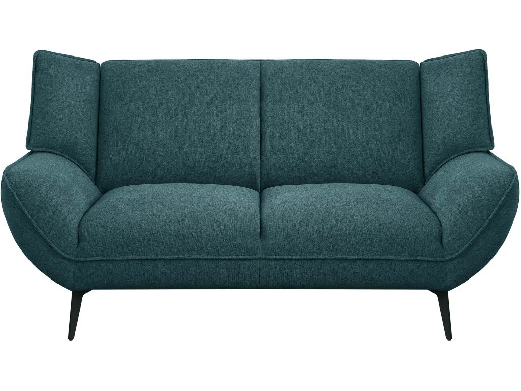 Acton Upholstered Flared Arm Loveseat Teal Blue