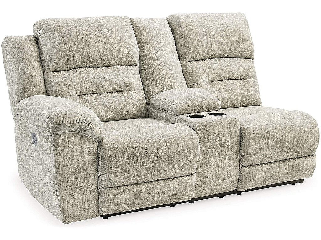 Family Den Left-Arm Facing Power Reclining Loveseat with Console