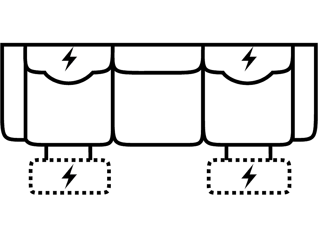 Pwr HR/Lumbar Recl. Sofa