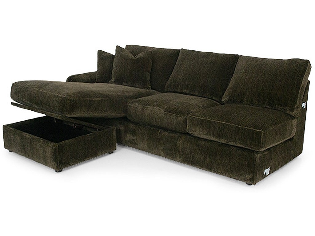 LSF 1 Arm Sofa Chaise w/Stor