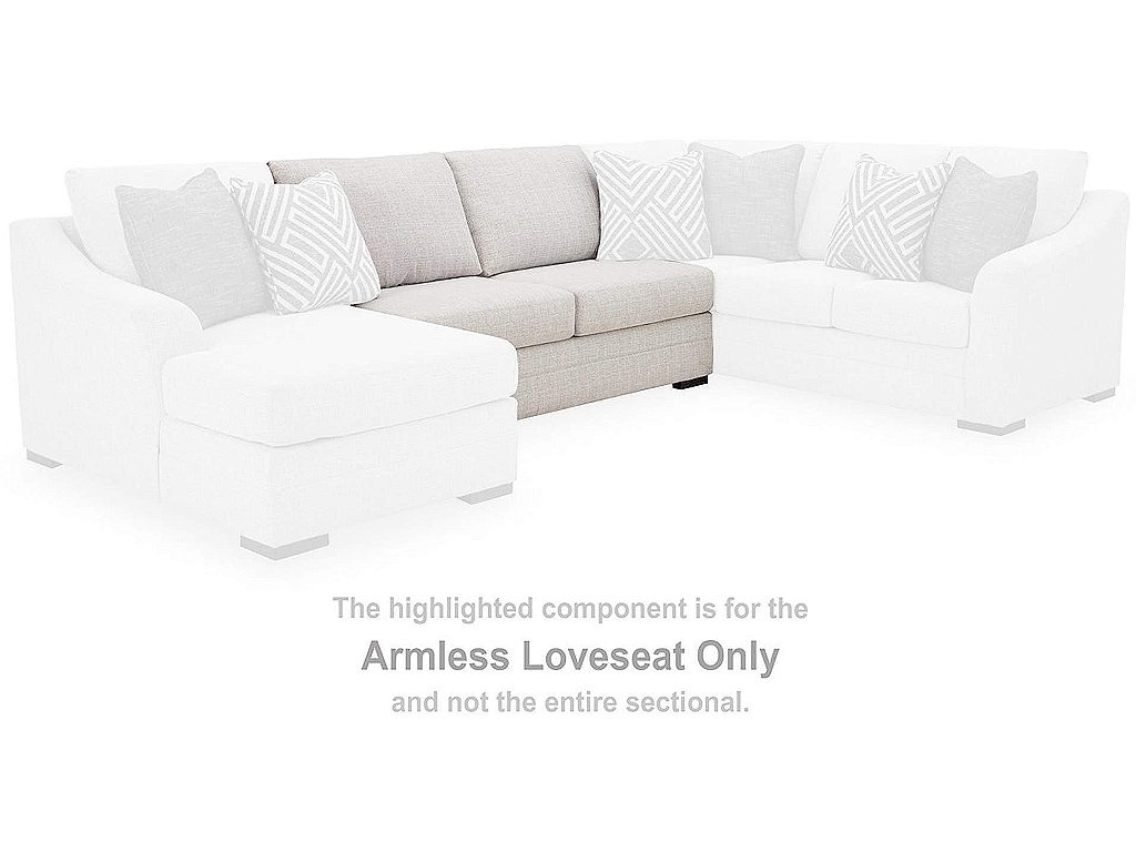 Koralynn Armless Loveseat