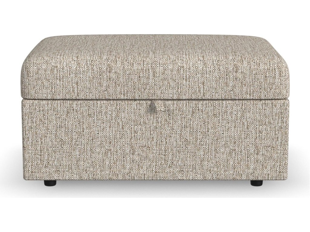 Sky Fabric Storage Ottoman