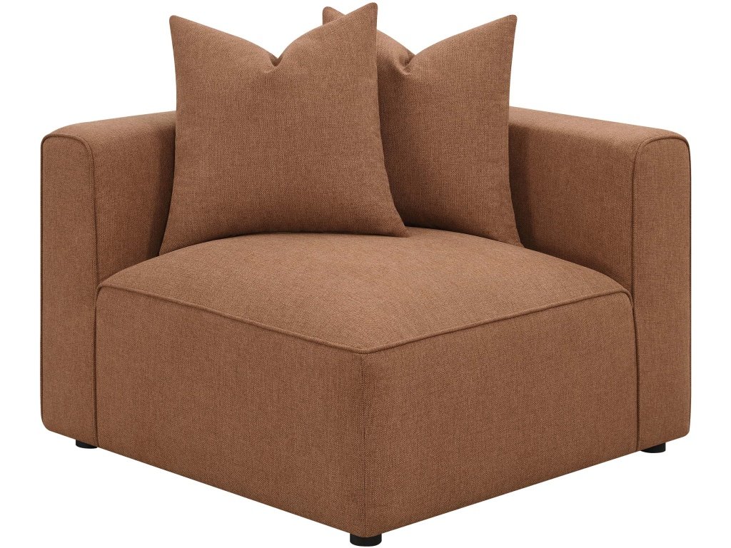 Jennifer Upholstered Corner Terracotta